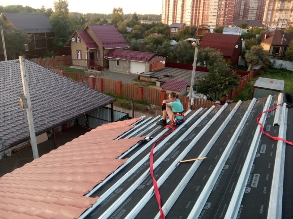 Металлочерепица Геркулес 8004 терракотовый Стальной Бархат от Центра Металлокровли в Таразе